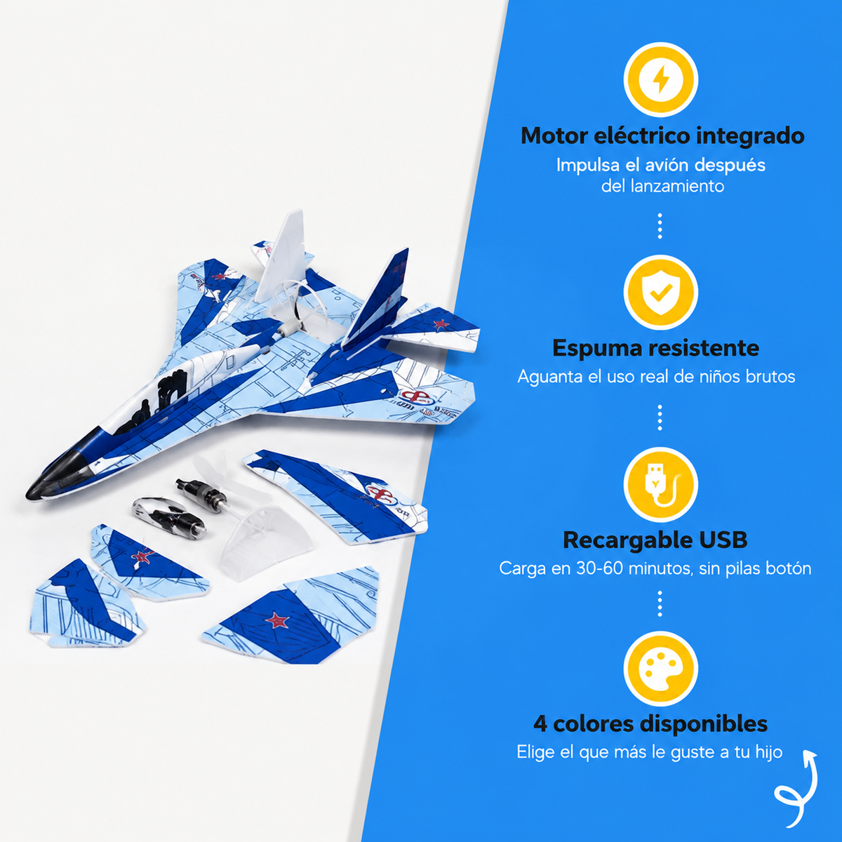 Avion De Lanzamiento Manual - 2543 — vista 3